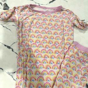 Little Sleepies Short Sleeve & Shorts Rainbow Set 7/8